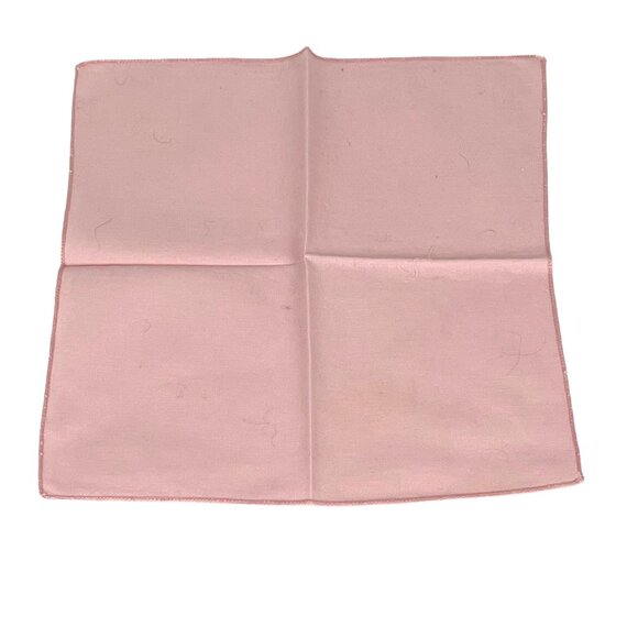 Vintage Set of 4 Pink Linen Cocktail Luncheon Napkins - Picture 8 of 8
